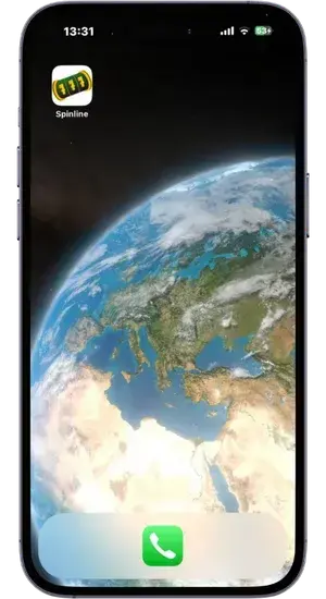 Die Casino-App befindet sich auf dem Startbildschirm eines iPhones