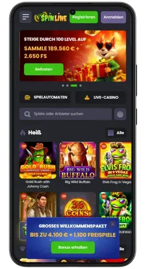 Homepage des Chicken Road Casinos
